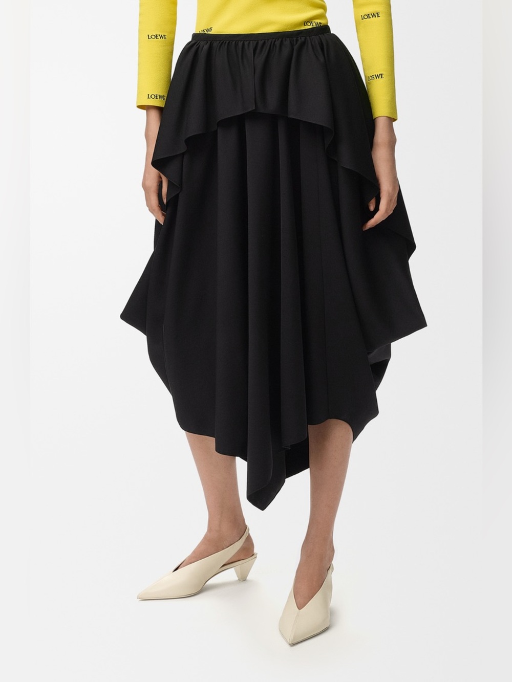 NWOT Loewe Skirt in Viscose and Wool Blend, Size 34/36/38/40